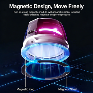 Hot Sale Nubia Red Magic <b>Mini</b> Magnetic Wireless Smart <b>Speaker</b> Box 400mAh Portable Phone Sound <b>Speaker</b> With USB RGB Light - Product Image 2