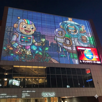 Écran LED transparent holographique 3D flexible P3.91 pour ascenseurs, magasins de détail, métros, signalisation directionnelle et usage éducatif