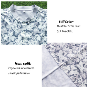 <span class=keywords><strong>2026</strong></span>년 OEM 도매 자수 실크 스크린 프린팅 골프 의류 편안한 드라이핏 미니멀리스트 캐주얼웨어 맞춤 폴로 셔츠 - Product Image 3