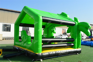 Sfida commerciale giochi della giungla gonfiabile dinosauro macchina da corsa gonfiabile Dino pazzo gioco di equitazione per la vendita - Product Image 5