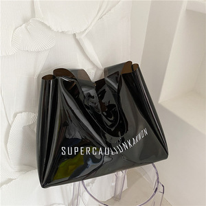 Custom logo Small Mini Transparent Plastic Travel Beach <strong>Gift</strong> <strong>Orange</strong> Purple pink PVC Shopping Tote <strong>Bag</strong> Customized <strong>Bags</strong> with logo