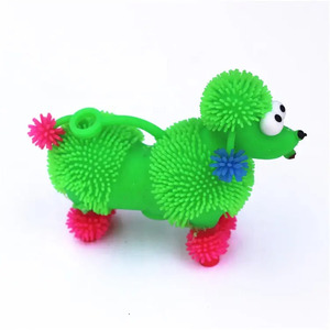 Wholesale <b>Lion</b> Dog Flash Ball Squeeze <b>Toy</b> Soft Novelty Design for Children Aged 5-7 Years Eye-Catching Animal <b>Toy</b> - Product Image 1