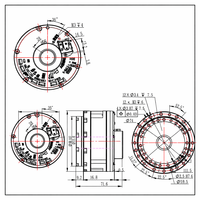 Module de joint de robot à entraînement harmonique pour robots multi-articulés, moteur brushless sous-marin