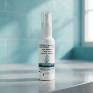 Produit phare : Solution de lavage liquide sans eau antibactérienne Med-Cover, sans rinçage, 100 ml pour les mains - Product Image 3