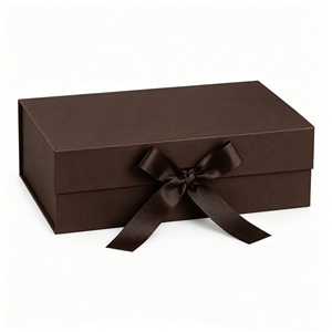 Caja de Regalo Plegable Ecológica con Forma de Libro, con Imán Oculto, Estilo Flip, Decoración con Lazo de Satén, Envío Plano, Ideal para Fiestas - Product Image 4