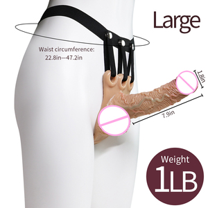 Kit de Bondage BDSM para Adultos con Arnés Strap-On, Vibrador de Silicona Suave, Dildo, Cinturón de PVC - Productos de Juguetes Sexuales - Product Image 6