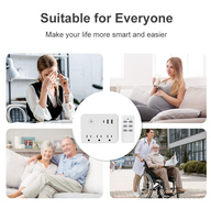 Prise de courant à télécommande standard américaine pour usage domestique et professionnel avec ports USB et prises