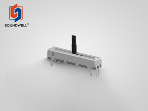 Potentiomètres à glissière de 15 mm avec LED, bouton 50k, capuchon de fader métallique, potentiomètre à glissière de 18 mm, faders audio, potentiomètre double de 30 mm - Product Image 3