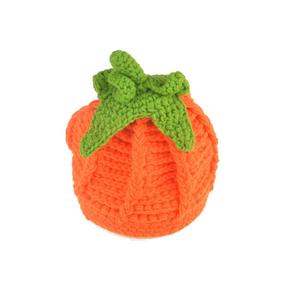 MXRPROPS Chapeaux tricotés pour bébés en forme de citrouille Accessoires de photographie en laine Chapeau de bébé au crochet - Product Image 5