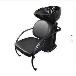 Nuevo Modelo 2026: Cama de Lavado de Cabello Plegable y Sencilla con Lavabo de Cerámica Personalizado, Semi-Reclinable para Terapia Capilar en Barberías - Product Image 1