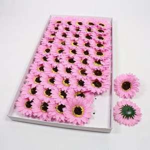 Jabón de Girasol al por Mayor en Caja de Regalo, Jabón Floral con Aroma a Rosa, Flor de Jabón para Regalos de Floristas - Product Image 1