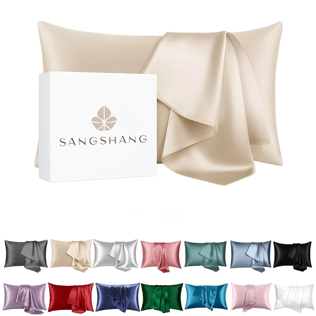 Wholesale 100% Mulberry Silk Pillowcase 16 19 22 25 30 Momme for Hotel Home