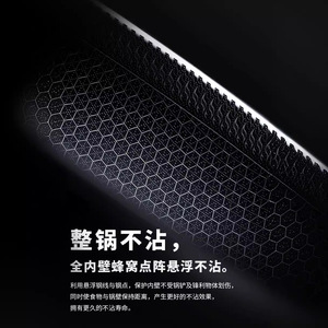 Honeycomb Stainless Steel Wok 32cm Non-Stick Induction Compatible - Product Image 2