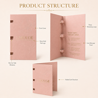 Empaque de Cartulina Plegable y Troquelado Personalizado para Muestras de Belleza, Soporte de Papel para Brillo Labial, Rímel, Suero, Perfume, Muestras Cosméticas