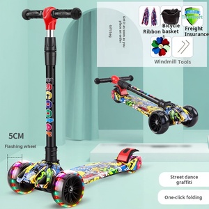 Trottinette pour bébé, trotteur pour enfants, voiture 2-12 ans, trottinette à roues lumineuses pour débutants - Product Image 6
