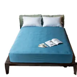 Wholesale Solid Color Tencel Luxury Single Queen Waterproof Bed Cover Mattress