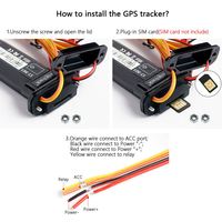 Dispositivo de seguimiento GPS impermeable ST901 para motocicletas IP67 con PC y aplicación IOS Track View Modo de posicionamiento GSM y GPRS