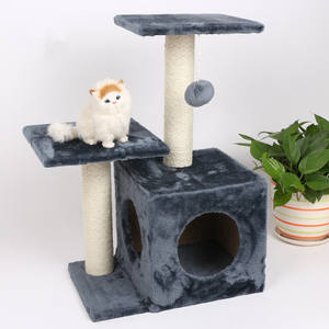 Tour d'arbre à chat d'activité à plusieurs niveaux avec hamac et griffoirs Mobilier pour animaux <span class=keywords><strong>de</strong></span> compagnie pour chats d'intérieur - Product Image 1