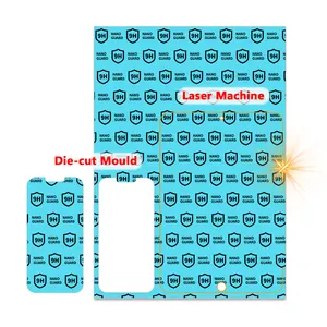 공장 판매 9H 나노 충격 방지 화면 보호기 A4 A3 시트 다이 커팅 레이저 커팅 머신 롤 재료 필름