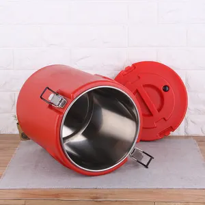 Factory Wholesale 20/30/40/50/60L Commercial Heat Insulation Barrel With Tap Stainless Steel Beverage And Soup Barrel