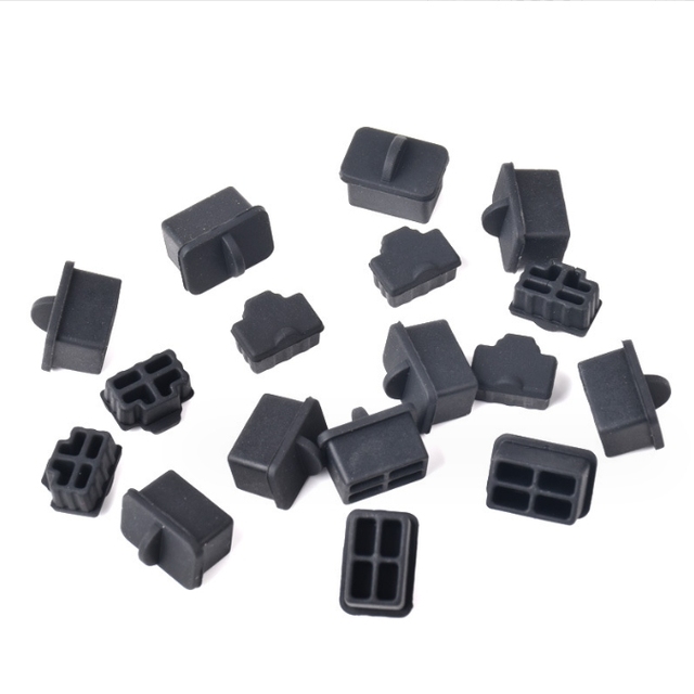 Network Interface SFP&RJ45 Silicone Dust Plug Network Port Rubber Dust Cover Caps