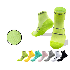 Ankle <b>Socks</b> Solid Breathable Knitted <b>Running</b> Fitness Anti slip Sports Basketball <b>Socks</b> - Product Image 4