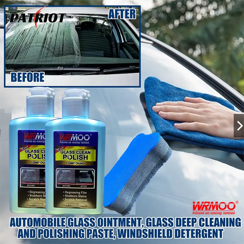 Car detailing Car Coating Nano Glass Polishing oil film water stain restore Liquid Oil Remover Removal of glass oil film