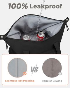 Sac isotherme pour 35 canettes, sac isotherme souple pour femmes, glacière légère, étanche, sacs à lunch portables pour l'extérieur - Product Image 3
