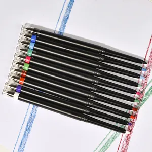 قلم تحديد العيون, قلم تحديد العيون بعلامة تجارية خاصة برأس مزدوج قلم تحديد العيون الملون باللون الوردي