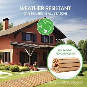 Suelo de Madera para Jardín, Rectángulos Entrelazados de Madera de Paulownia, Resistente al Agua, para Exteriores - Product Image 1