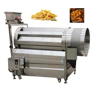Máquina de revestimento de açúcar, lanche, tambor de comida, máquina de temperos para batatas fritas