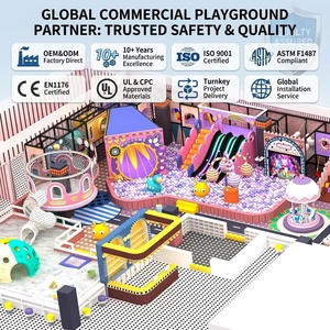 Équipement de terrain de jeux intérieur personnalisé, piscine à balles multi-zones, toboggans, <span class=keywords><strong>trampoline</strong></span>, mur d'escalade, carrousel |   OEM&ODM Commercial Kids FEC - Product Image 5