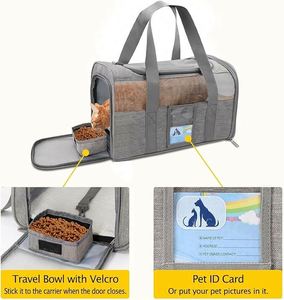 Free Sample Pet <b>Carrier</b> Airline Approved, <b>Cat</b> <b>Carriers</b> for Medium <b>Cats</b> Small <b>Cats</b>, <b>Soft</b> Dog <b>Carriers</b> for Small Dogs Medium - Product Image 3
