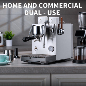 Cafetera Espresso Eléctrica Semiautomática de 20 Bares, de un Solo Grupo, con Bombas Dobles ULKA, para Uso Doméstico y Hotelero, Máquina de Cappuccino y Latte - Product Image 3