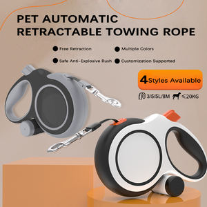 Ingrosso Lusso 5m ABS guinzaglio cane retrattile durevole Custom Pet guinzaglio con TPE Poop sacchetto Dispenser per il cane che cammina stile classico - Product Image 3