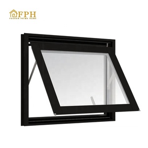 Fenêtre d'auvent en verre renforcé par <span class=keywords><strong>double</strong></span> d'alliage d'aluminium noir résistant aux intempéries avec la maille - Product Image 6