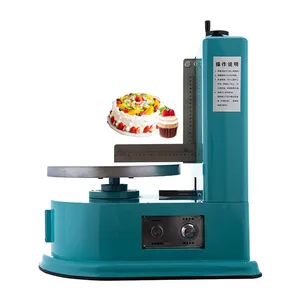 Cake Glazuur Glazuur Coating Machine Cake Pleisterwerk Crèmelaag Vulling Decoreren Maker 4-14 Inch Cake Gladdere Machine