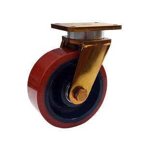 Hochwertige 10 Zoll Super Heavy Duty Gusseisen Industrie gießer 2 Tonnen Tragfähigkeit Rollen 250mm Stahlblech rollen - Product Image 5