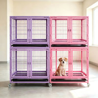 Cage pour chien de taille moyenne de 30 pouces avec séparateur pour l'entraînement