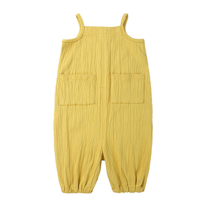 Ropa para niños pequeños en general niñas mono de bebé sin mangas de <span class=keywords><strong>lino</strong></span> ropa para niños niñas mamelucos - Product Image 2