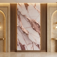 Panneau mural en PVC imitation marbre, imperméable, ignifuge, insonorisant, décoratif pour la maison, le commerce et les lieux de divertissement, feuille de marbre UV