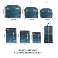 Ensemble de 7 sacs de rangement de voyage personnalisés avec logo, organisateurs de bagages portables pour valises, cubes de rangement pour vêtements et chaussures