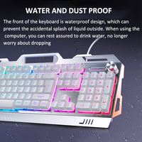 Vente Flash Clavier Mécanique de Jeu 3-en-1 RVB Rétroéclairé Coloré 104 Touches, Souris et Casque Combo pour Joueur PC
