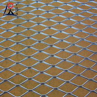 Maille métallique expansée en acier à faible teneur en carbone de 4 mm d'épaisseur, maille décorative en aluminium expansé à trous diamantés