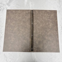 Folder Menu Restoran Kulit Imitasi Logo Kustom A4 / A5 Buku Sampul Menu Premium untuk Hotel, Bar & Kafe
