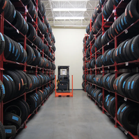 Étagères de stockage de pneus pliantes en acier, palettes empilables, supports pour pneus de camions et de bus