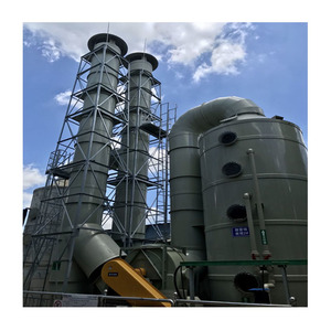 مصانع تصنيع غسالات الغاز المجلفن بالغمس الساخن ، ماكينة هندسية بيئية جديدة ، طريقة الطلاء بالرش المعدني PLC