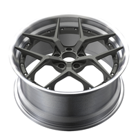 Velg Deoneo untuk Audi, 2-Piece, ukuran 15 16 17 18X8.0 19X9.0 20X9.5 21X10 22X10 24X12, Forged Polished Gold Deep Dish