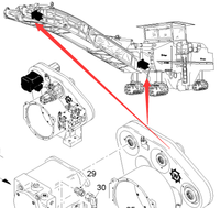 Moteur hydraulique de convoyeur 41685 et kit de réparation d'étanchéité 23592 pour pièces de rechange de fraiseuse à froid Wirtgen W2000 W1900 W1500 en stock