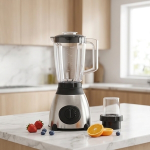 Mixeur Électrique Commercial Portable 2-en-1, Appareil de Cuisine pour Jus de Fruits, Smoothies, Mélangeur Alimentaire et Broyeur - Product Image 2